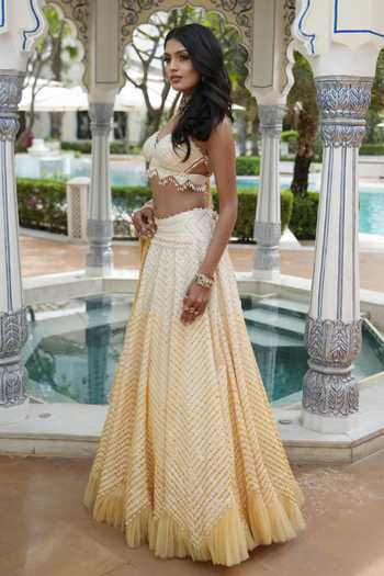 Shop Archana Kochhar Yellow Silk, Net Sweetheart Neck Ainna Embroidered Lehenga Set Online at Aza Fashions Shop_Archana Kochhar_Yellow Silk, Net Sweetheart Neck Ainna Embroidered Lehenga Set _Online_at_Aza_Fashions