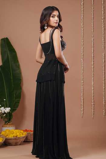 Ahi Clothing Embroidered Short Kurta Palazzo Set 