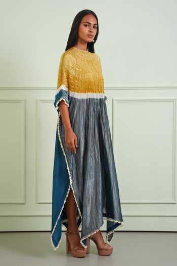 Twenty Nine Shibori Tissue Chanderi Kaftan