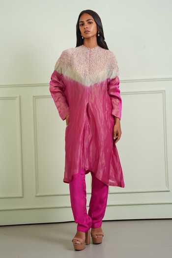 Twenty Nine Shibori Tissue Chanderi Kurta