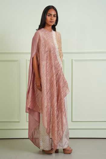 Buy Twenty Nine Beige Silk Crushed Bandhani Pant Online at Aza Fashions Buy_Twenty Nine_Beige Silk Crushed Bandhani Pant _Online_at_Aza_Fashions