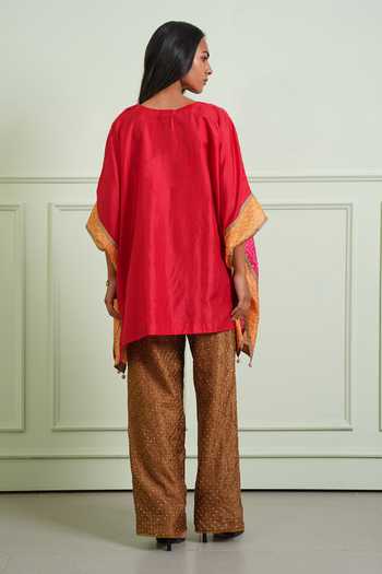 Twenty Nine Crushed Bandhani Wide Sleeves Tunic