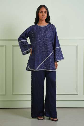 Twenty Nine Crushed Bandhani Pure Silk Top 