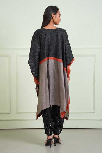 Twenty Nine Bandhani Color Block Kaftan Tunic 