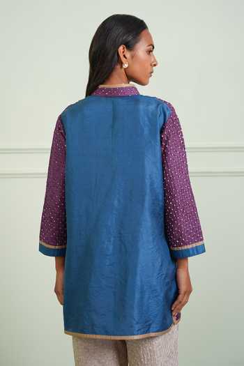 Twenty Nine Crushed Bandhani Short Shirt Kurta 