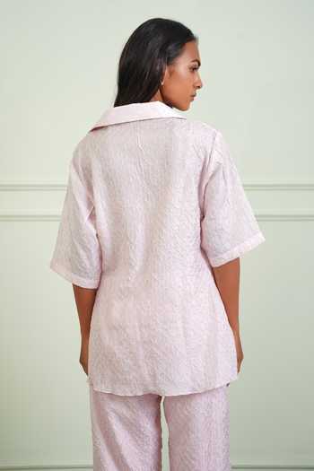 Twenty Nine Bandhani Pattern Pure Silk Shirt 
