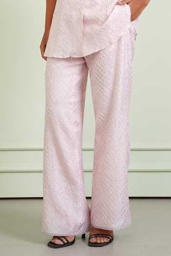 Shop Twenty Nine Pink Silk Crush Bandhani Pant Online at Aza Fashions Shop_Twenty Nine_Pink Silk Crush Bandhani Pant _Online_at_Aza_Fashions