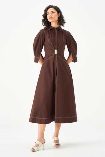 NOTEBOOK Diane Cotton Midi Dress  