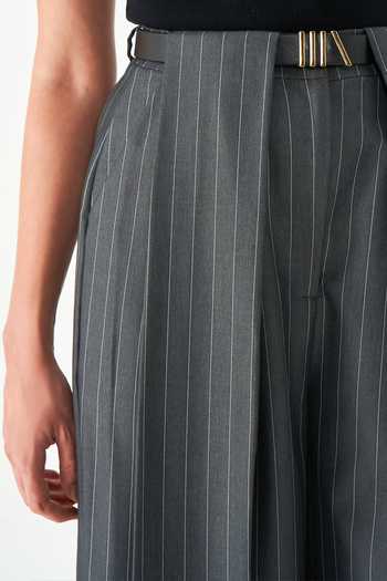 NOTEBOOK_Grey Rayon Peyton Fluid Draped Pant _Online_at_Aza_Fashions