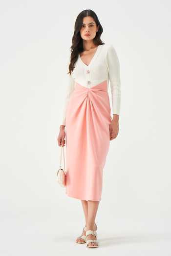 NOTEBOOK Florian Poly Knit Midi Dress 