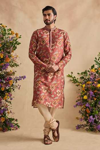 Kalista Zian Print Kurta & Churidar Set 