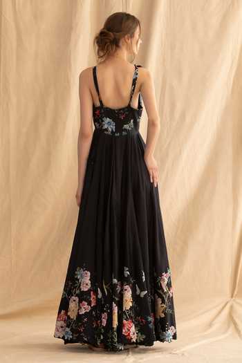 Dried Flowers 3D Hand Embroidered Dress 