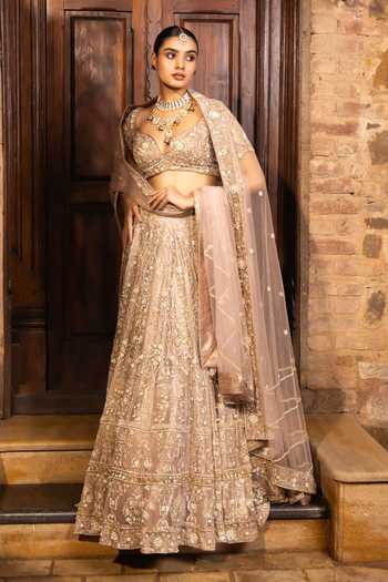 Devkalii Hand Embroidered Lehenga Set 