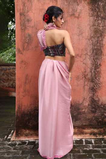 Devkalii Hand Embellished Saree With Blouse 
