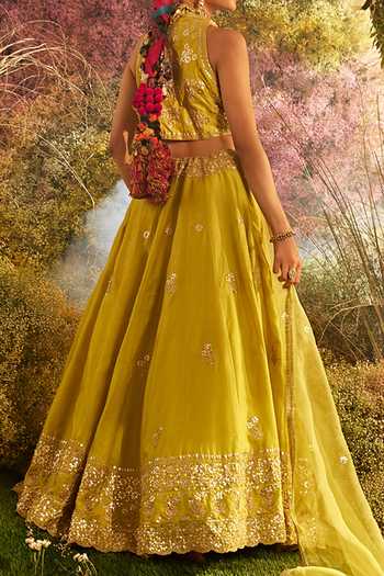 Charu Makkar Fleur Embroidered Lehenga Set For Kids