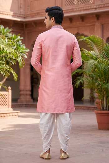 Jhambthreads Printed Kurta & Peshawari Pant Set
