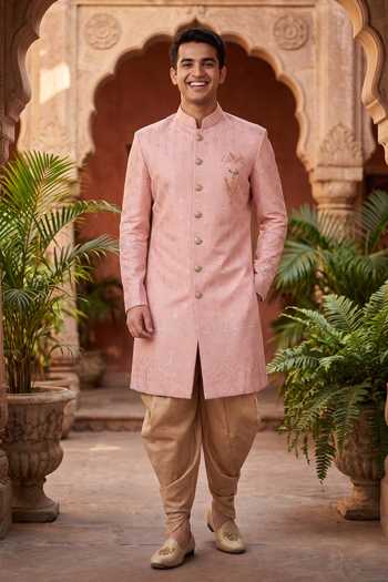 Jhambthreads Silk Thread Work Kurta Set