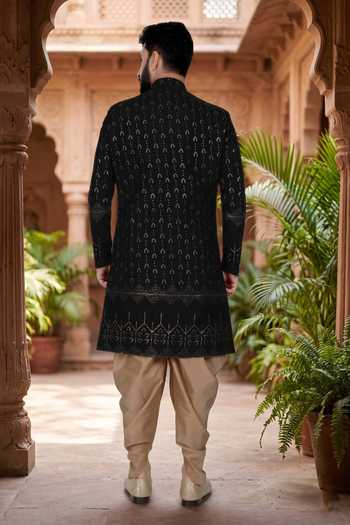 Jhambthreads Thread & Sequins Embroidered Kurta Set