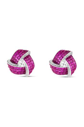 Miss Jo Enchanted Triad Blossom Stud Earrings 