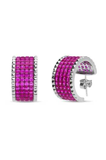 Miss Jo Circle Of Life Ruby Studs Earrings 