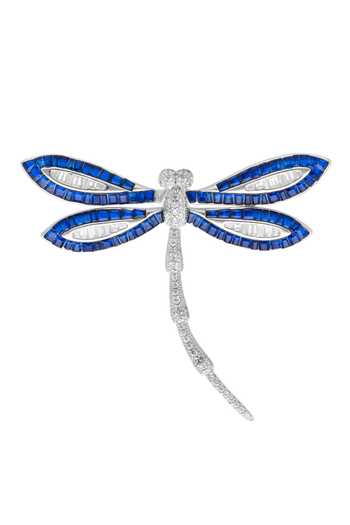 Miss Jo Woodland Sapphire Dragonfly Brooch 
