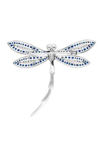 Miss Jo Woodland Sapphire Dragonfly Brooch 
