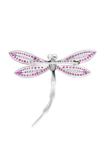 Miss Jo Woodland Ruby Dragonfly Brooch 