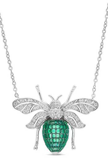 Miss Jo Enchanted Hive Honey Bee Pendant Necklace