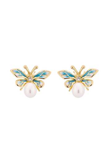 Miss Jo Mystic Butterfly Stud Earrings 