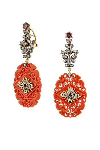 Miss Jo Garden Luster Dangler Earrings