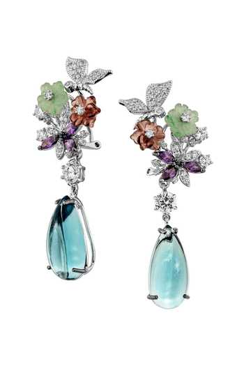 Miss Jo Victorian Bloom Dangler Earrings