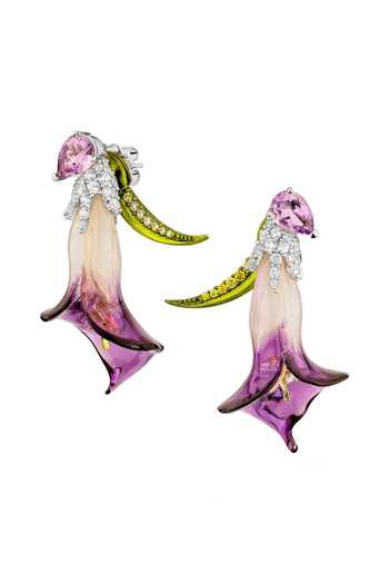 Miss Jo Twilight Lily Drop Earrings