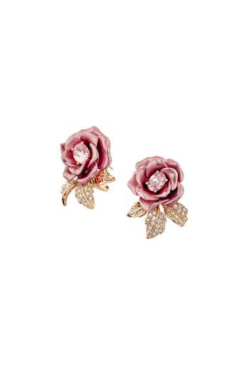 Miss Jo Verdant Rose Vine Stud Earrings 