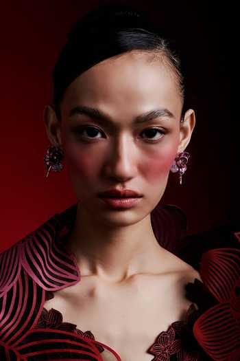 Miss Jo Rose Gold Dewy Decadence Stud Earrings Online at Aza Fashions Miss Jo_Rose Gold Dewy Decadence Stud Earrings _Online_at_Aza_Fashions