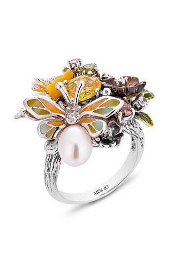 Miss Jo Pearl Bloom Cocktail Ring 