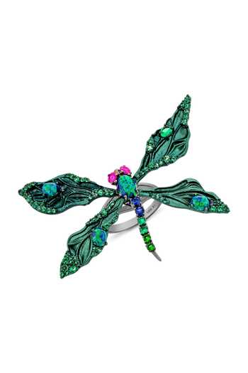 Miss Jo Starlit Dragonfly Cocktail Ring