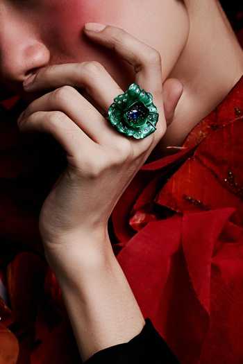 Miss Jo Begonia Bloom Cocktail Ring 