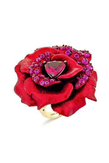Miss Jo Vintage Rose Garden Cocktail Ring 