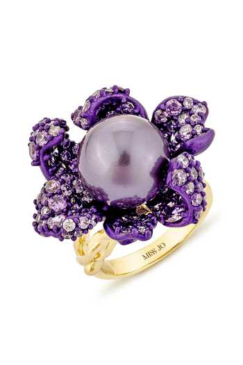 Miss Jo Pearl Blossom Cocktail Ring 