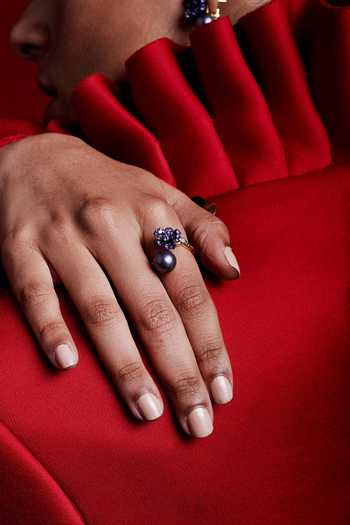 Buy Miss Jo Purple Lucky Blossoms Cocktail Ring Online at Aza Fashions Buy_Miss Jo_Purple Lucky Blossoms Cocktail Ring _Online_at_Aza_Fashions