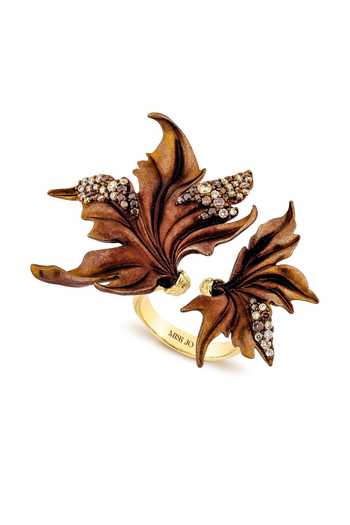 Miss Jo Ember Leaf Cocktail Ring 