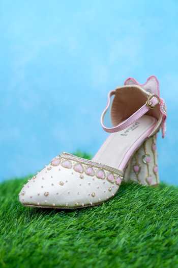 Buy Around Always Ivory Moxy Poly Silk Heels Online at Aza Fashions Buy_Around Always_Ivory Moxy Poly Silk Heels _Online_at_Aza_Fashions