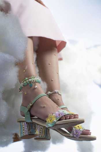 Around Always_Green Fifi Embellished Heels _Online_at_Aza_Fashions