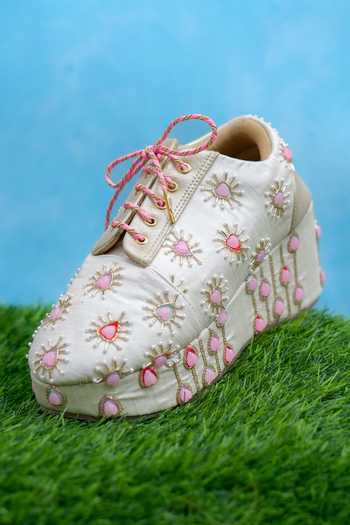 Around Always Bobo Pink Heart Motif Sneakers 