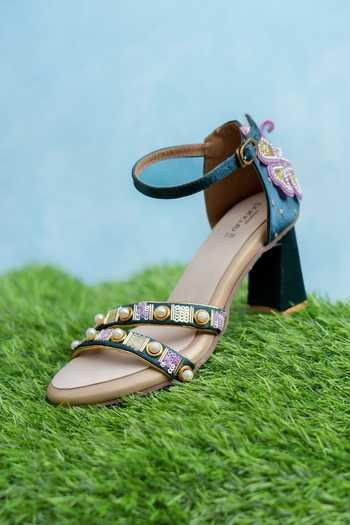 Around Always Riki Polyester Silk Heels
