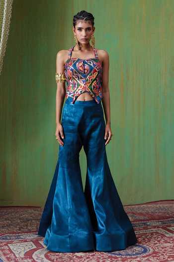 Payal & Zinal Juhi Embroidered Top & Pant Set