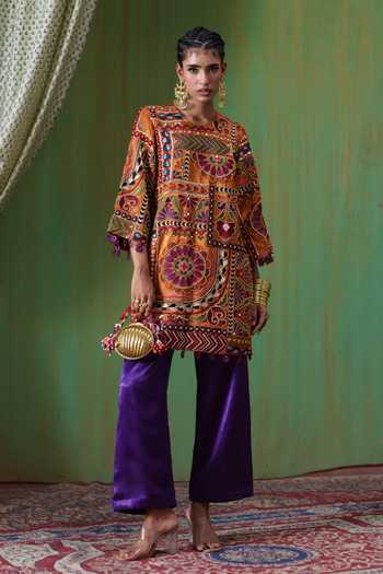 Payal & Zinal Mumtaz Embroidered Kurta & Pant Set 