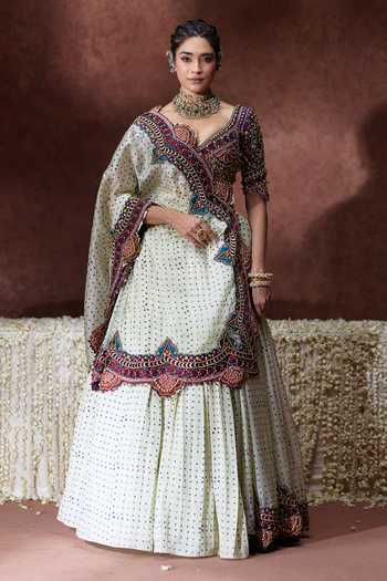 Payal & Zinal Indrani Embroidered Blouse Set 