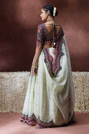 Payal & Zinal Indrani Embroidered Blouse Set 