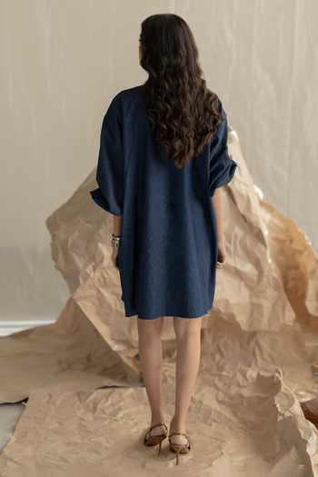 Pooja-Keyur Box Denim Dress 